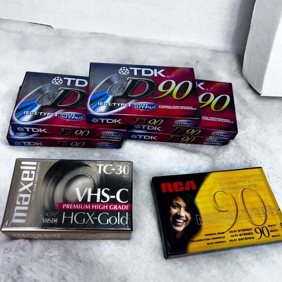TDK D90 IEC Type II Cassette Tapes & RCA 90-Minute Hi-Fi Stereo Audio Cassette W - Picture 3 of 7